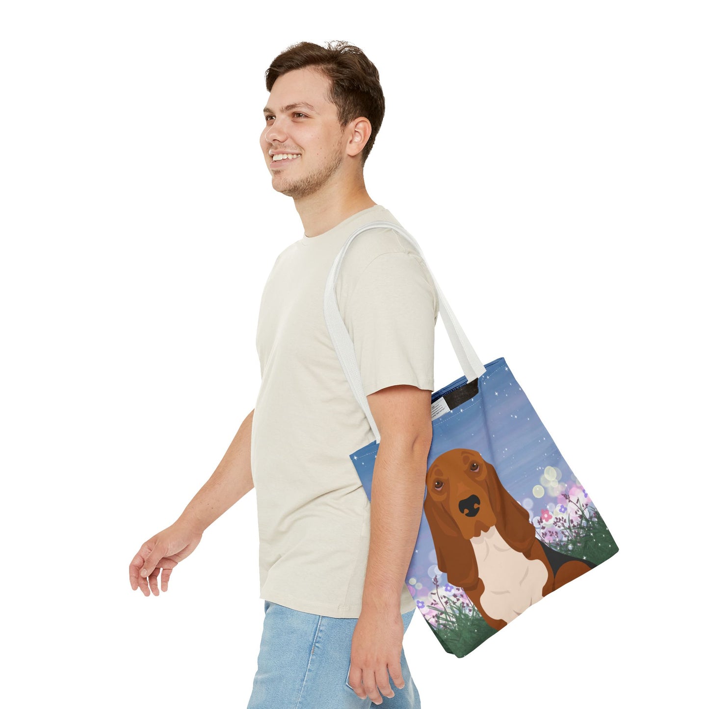 Basset Hound Dog Tote Bag 16x16