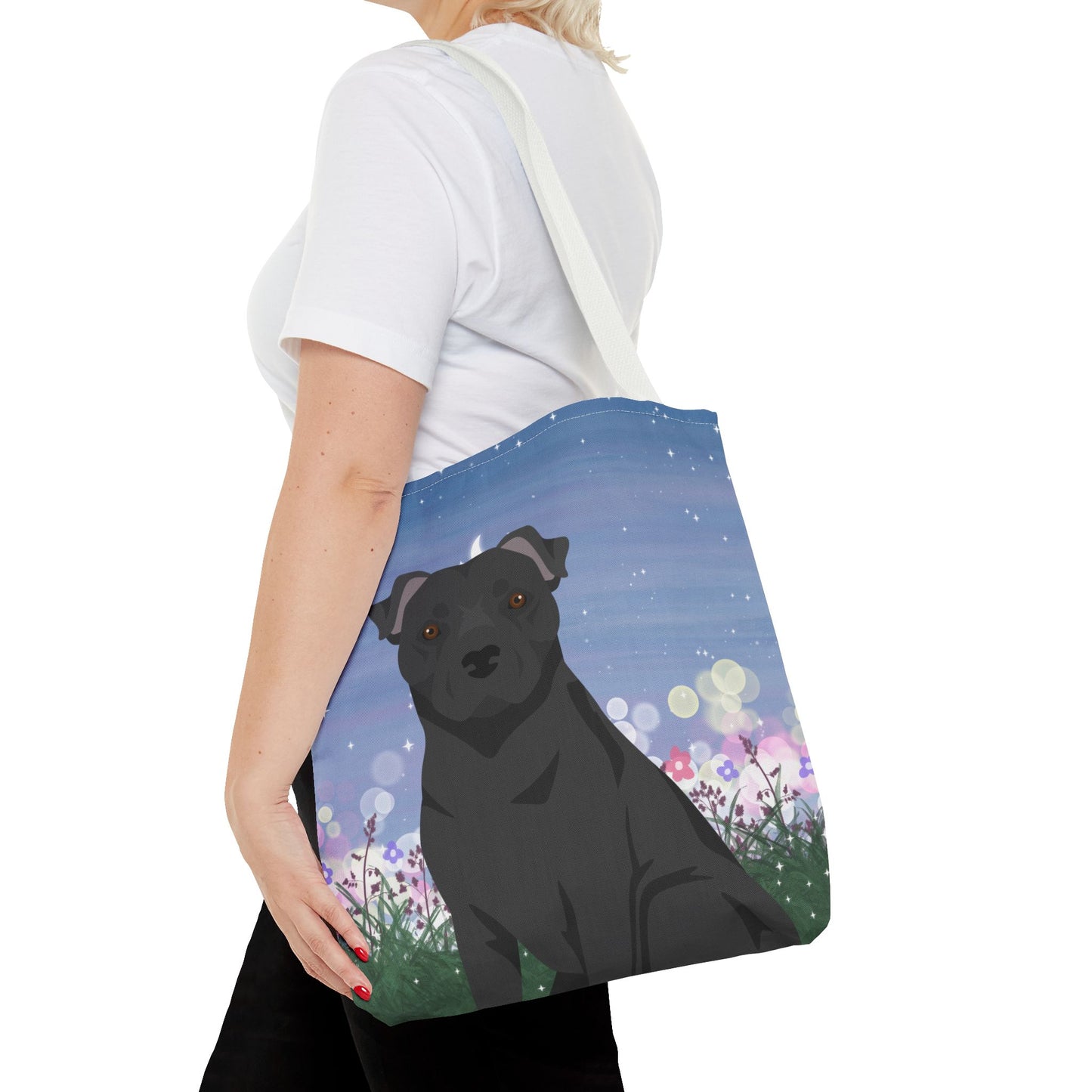 Staffordshire Bull Terrier Dog Tote Bag 16x16