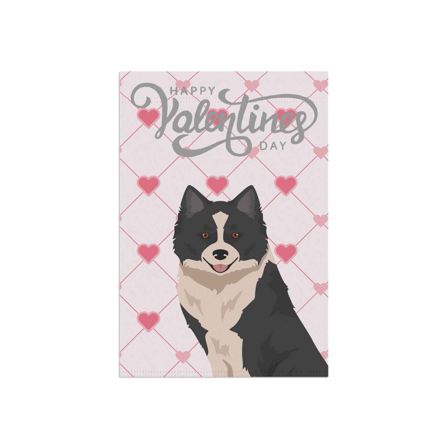 Nenets Herding Laika Dog Valentines Day Garden Flag