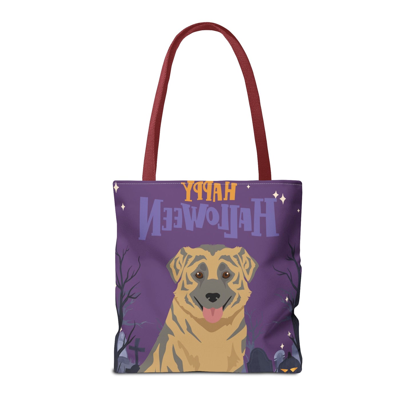 Aidi Dog Happy Halloween Tote Bag 16x16