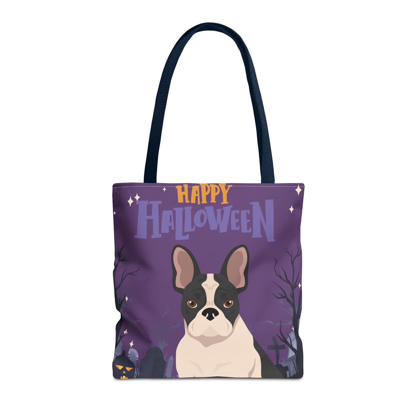 French Bulldog Dog Happy Halloween Tote Bag 16x16