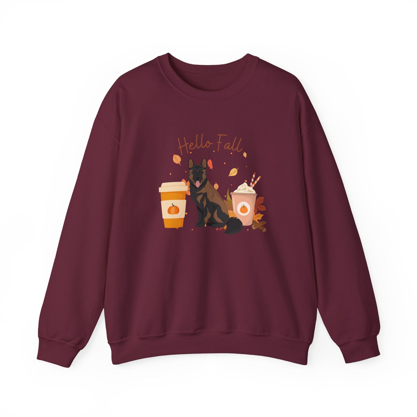German Shepherd Dog Fall Halloween Unisex Heavy Blend Crewneck Sweatshirt