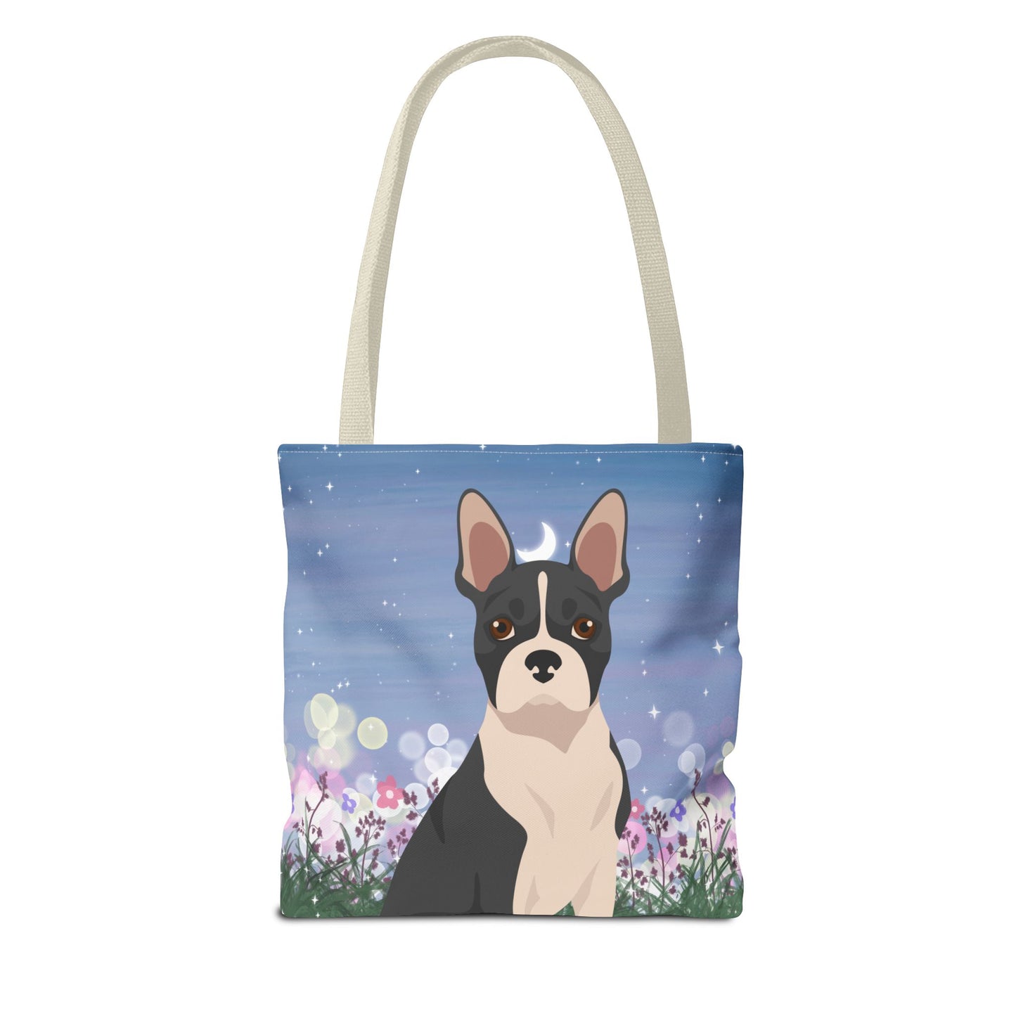 Boston Terrier Dog Tote Bag 13x13
