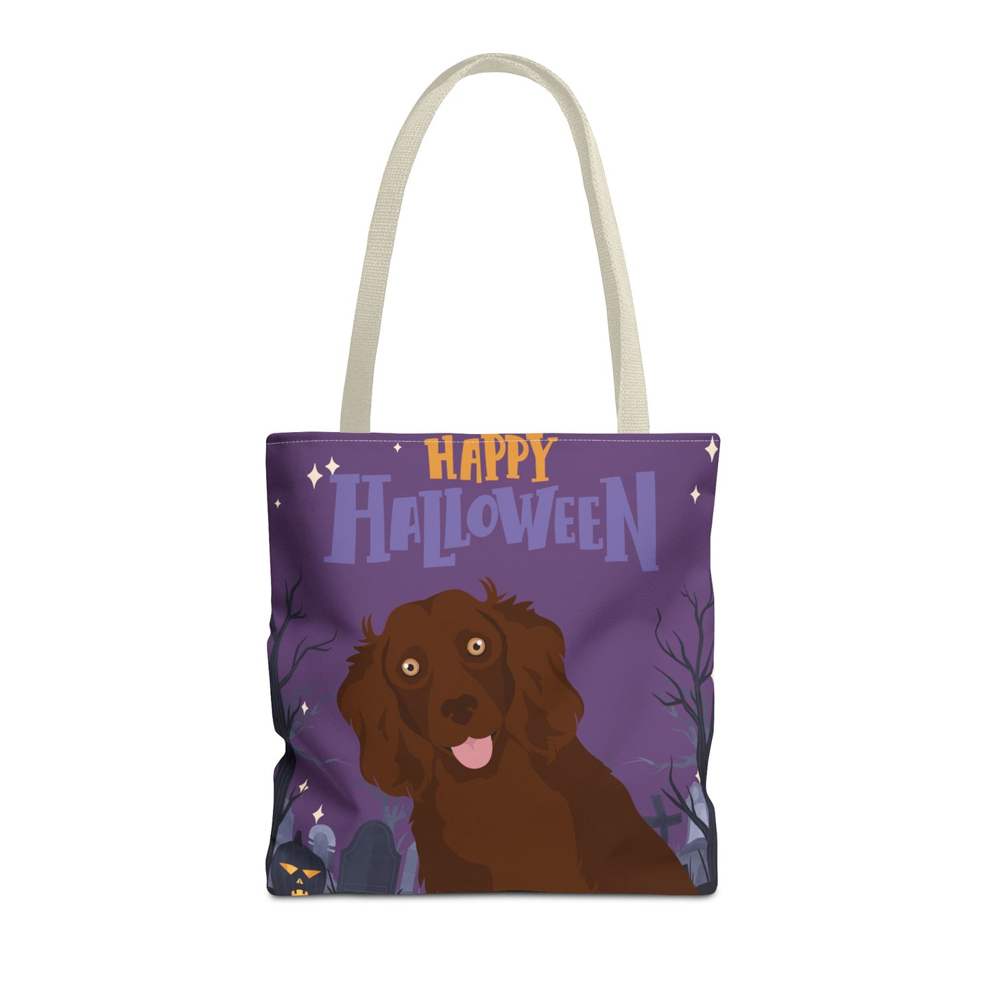 Boykin Spaniel Dog Happy Halloween Tote Bag 16x16