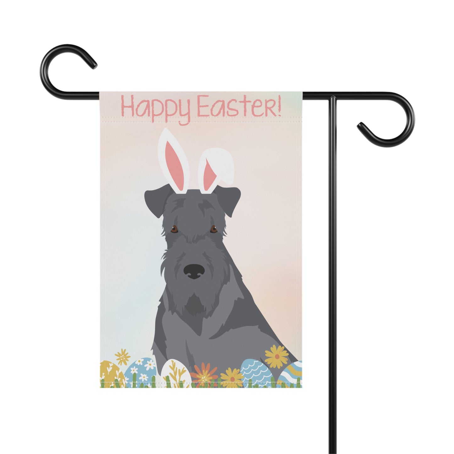 Kerry Blue Terrier Dog Happy Easter Garden Flag