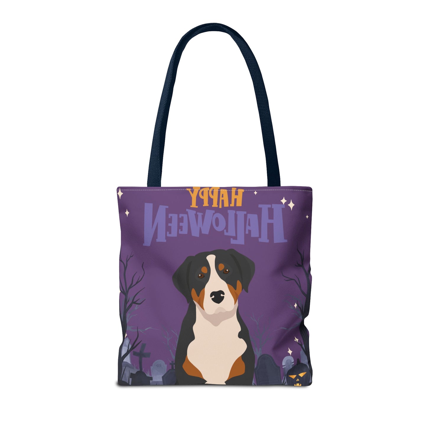 Greater Swiss Mountain Dog Dog Happy Halloween Tote Bag 16x16