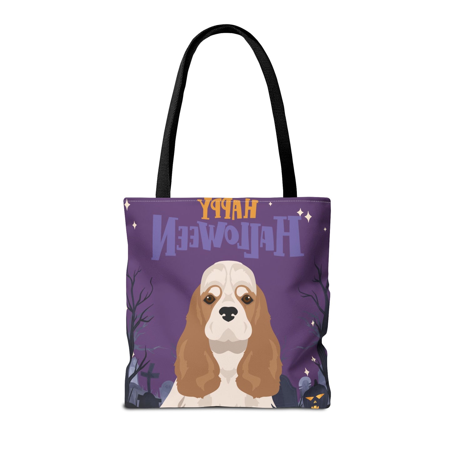 Cocker Spaniel Dog Happy Halloween Tote Bag 16x16