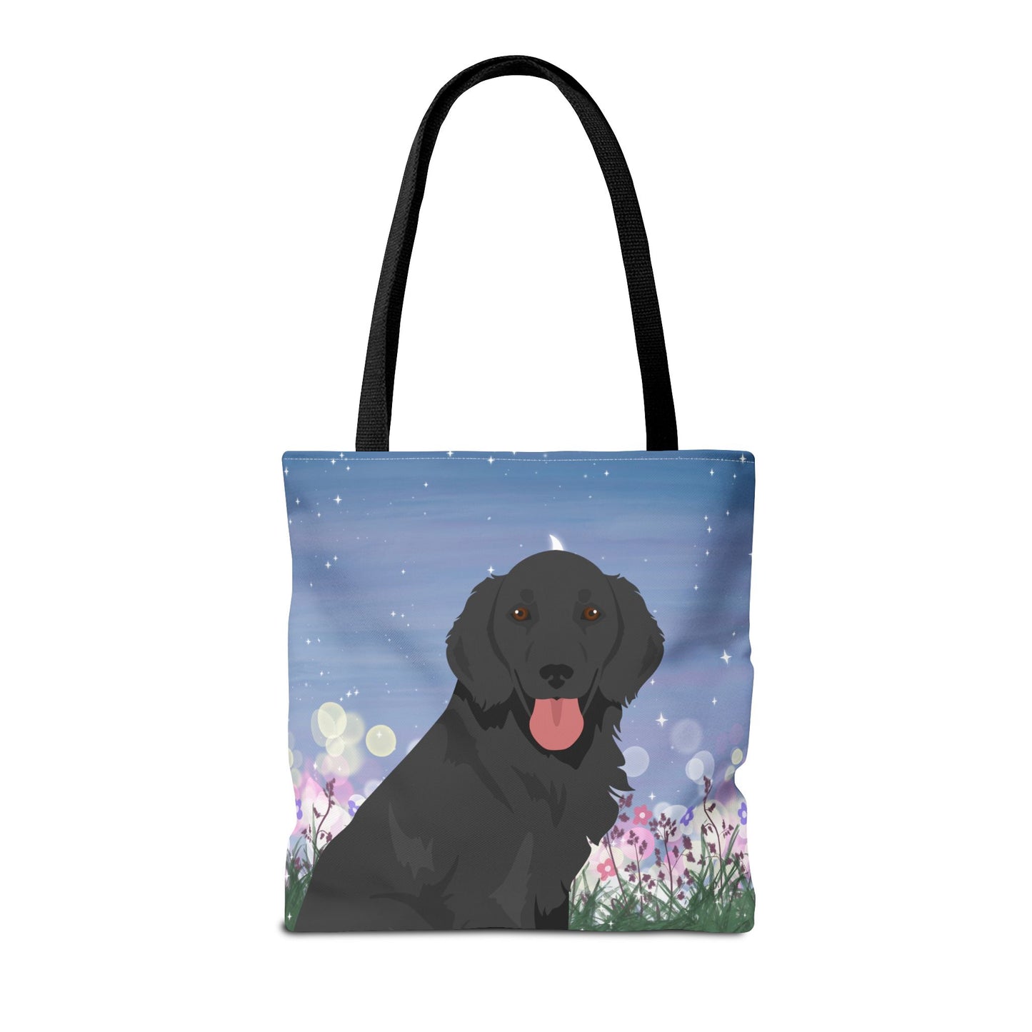 Flat-coated Retriever Dog Tote Bag 16x16