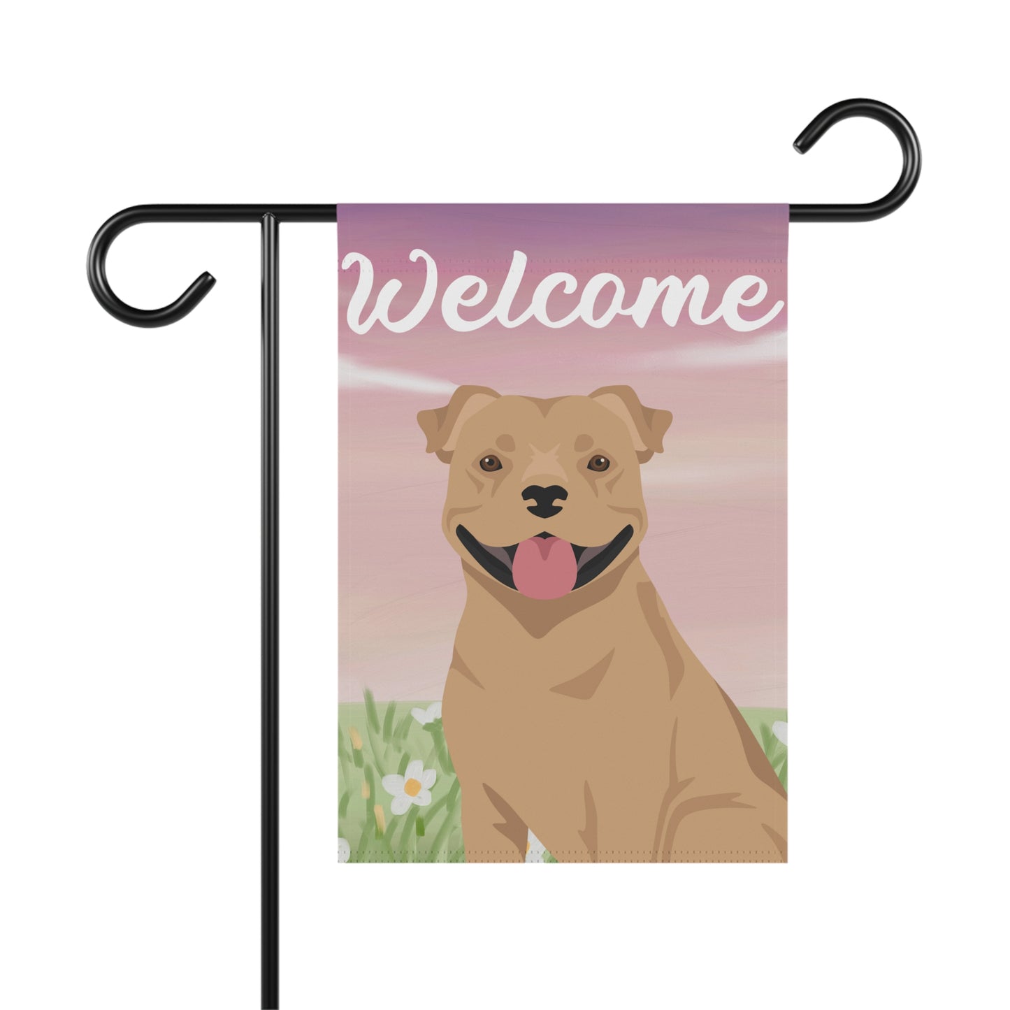Staffordshire Bull Terrier Dog Welcome Garden Flag