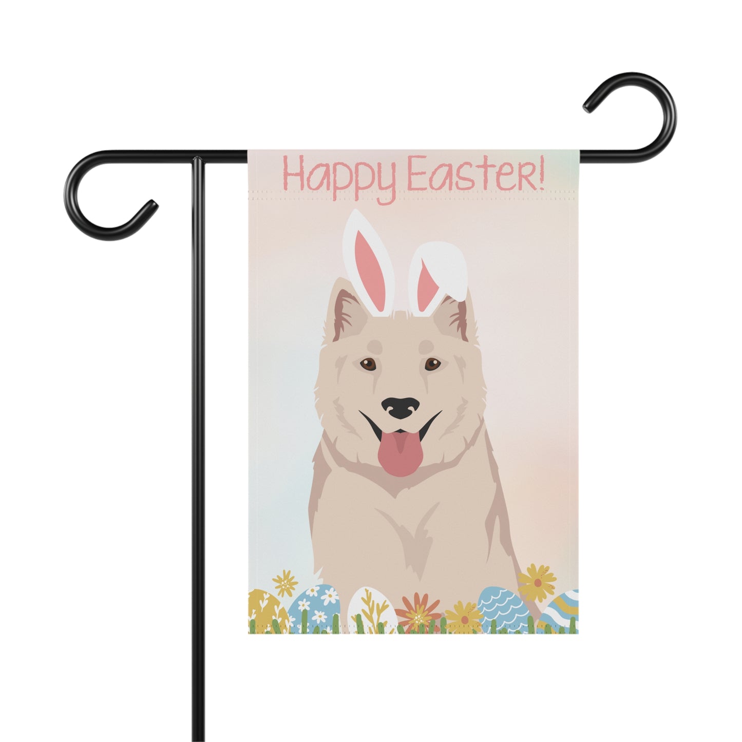Kintamani Bali Dog Happy Easter Garden Flag