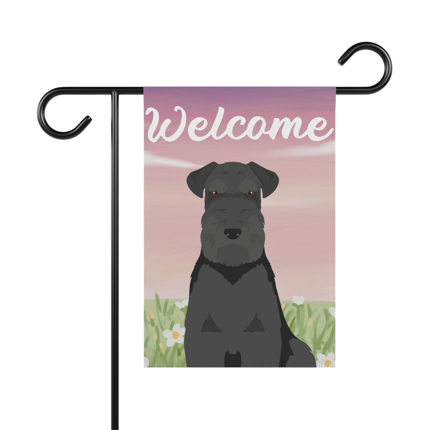 Schnauzer Dog Welcome Garden Flag