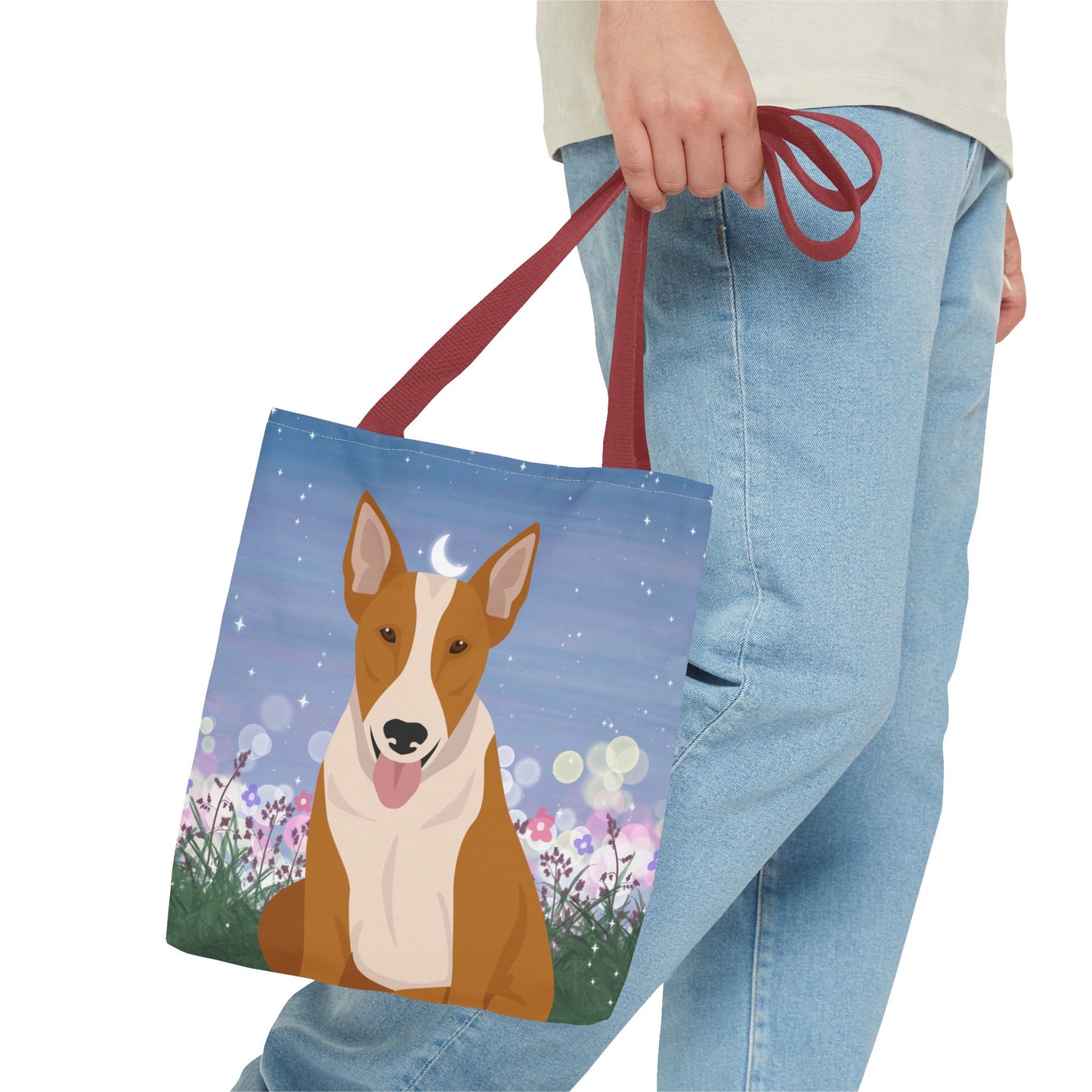 Bull Terrier Dog Tote Bag 13x13