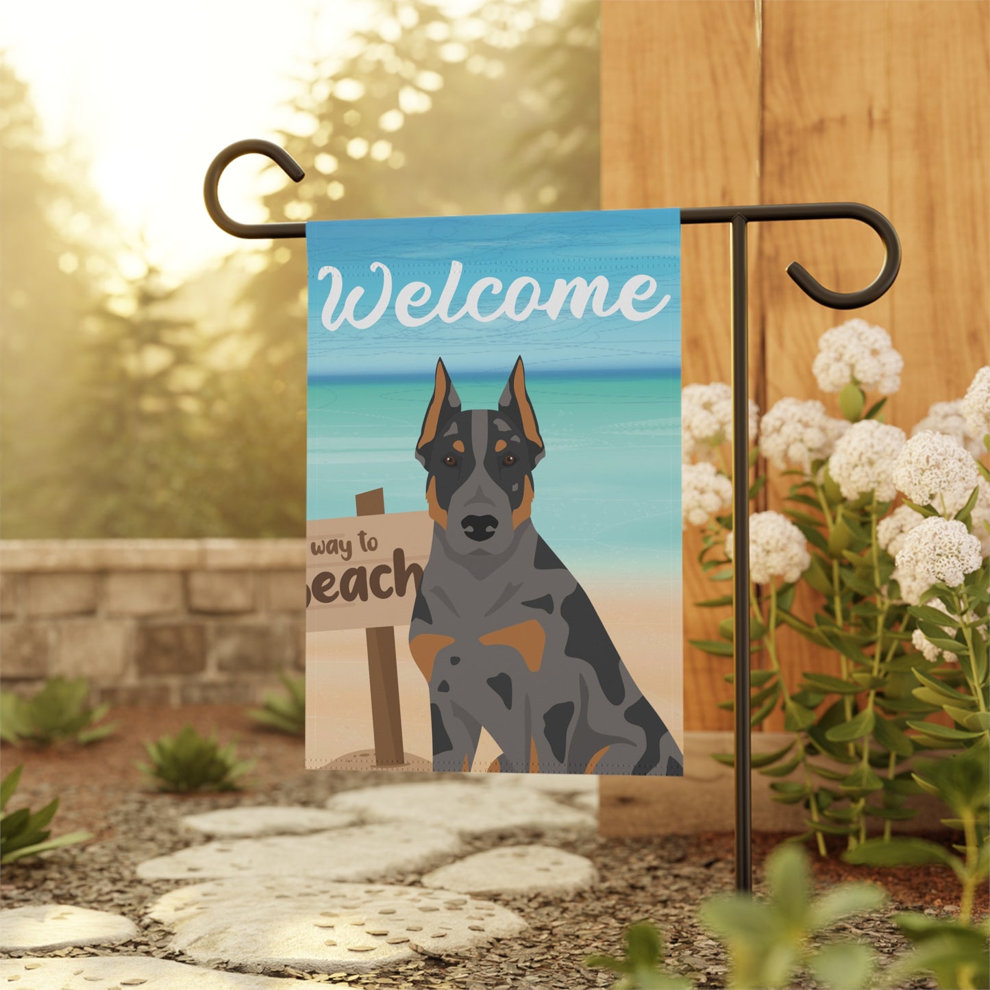 Beauceron Dog Garden Flag