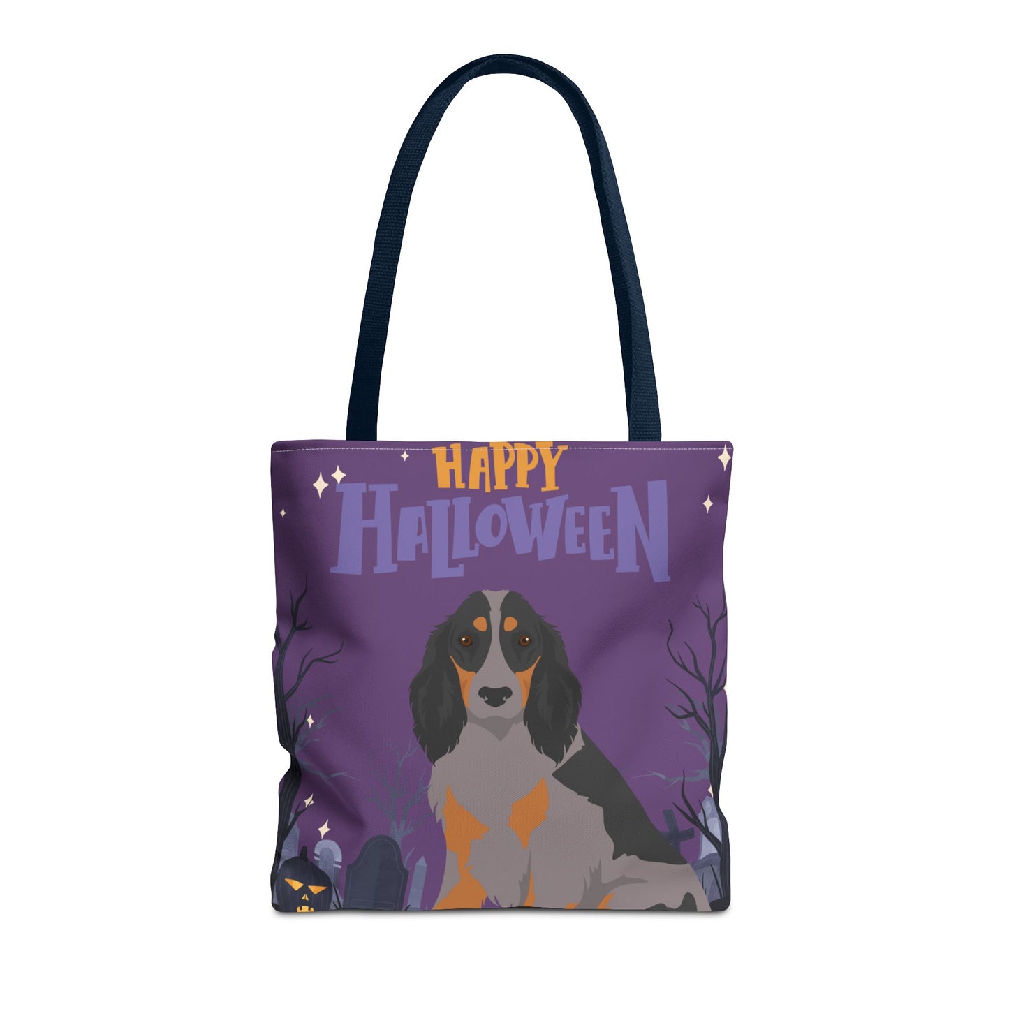 Picardy Spaniel Dog Happy Halloween Tote Bag 16x16