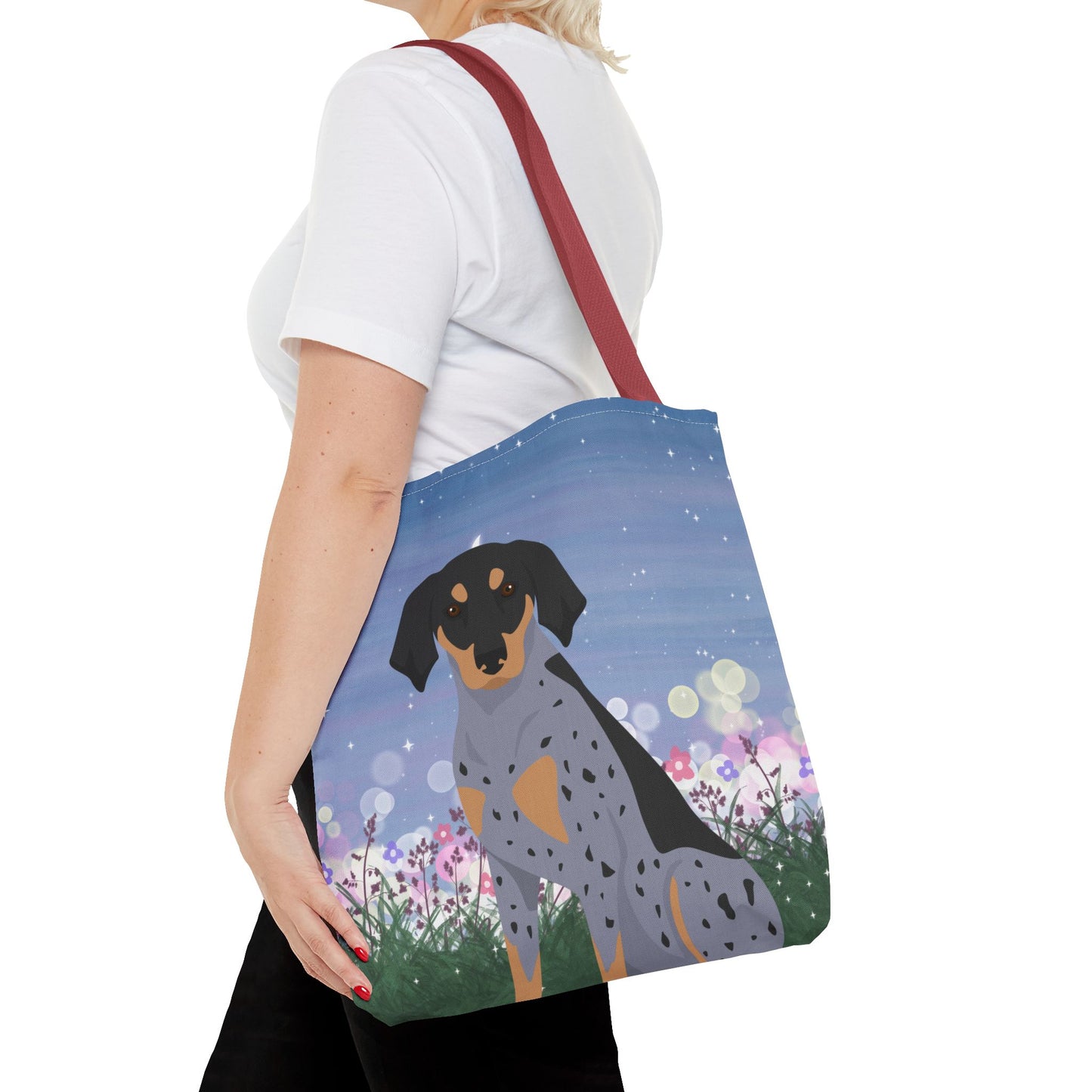 Bluetick Coonhound Dog Tote Bag 16x16
