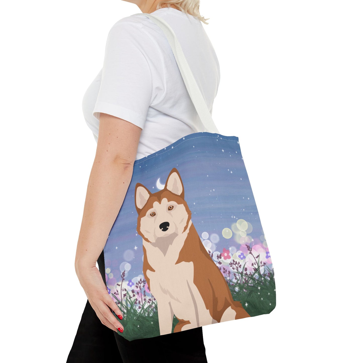 Alaskan Husky Dog Tote Bag 16x16