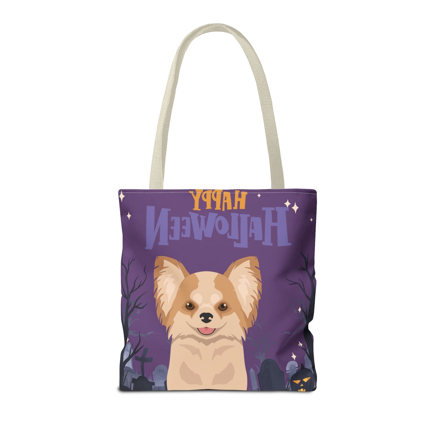 Chihuahua Dog Happy Halloween Tote Bag 16x16