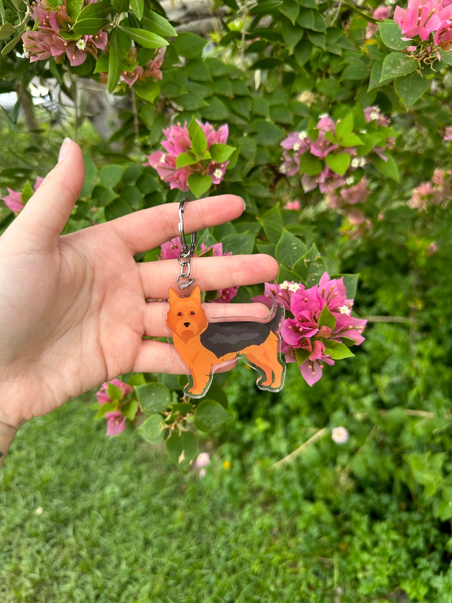 Australian Terrier Dog 2.5in Acrylic Keychain