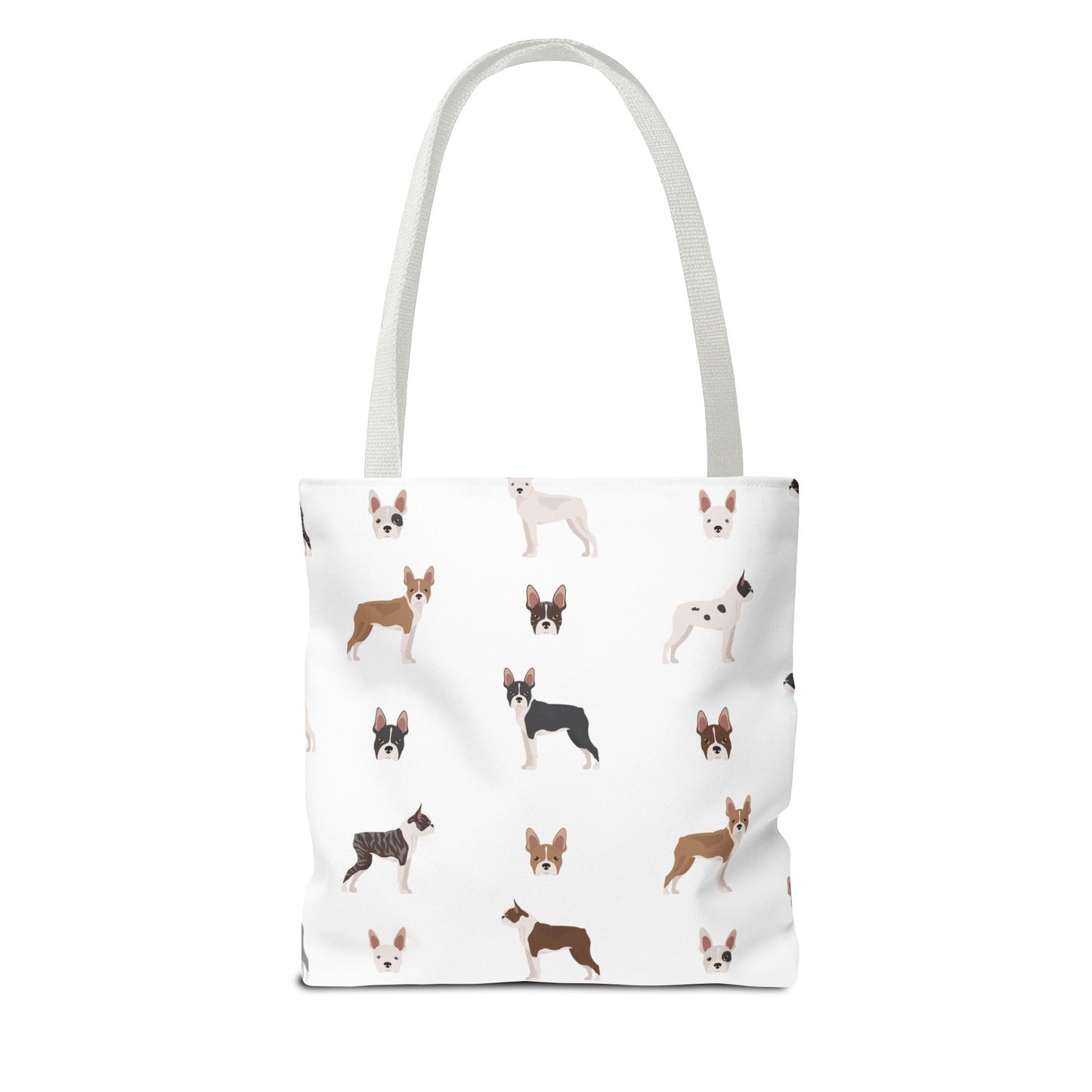 Boston Terrier Dog Tote Bag, Terrier Dog Mom Gift