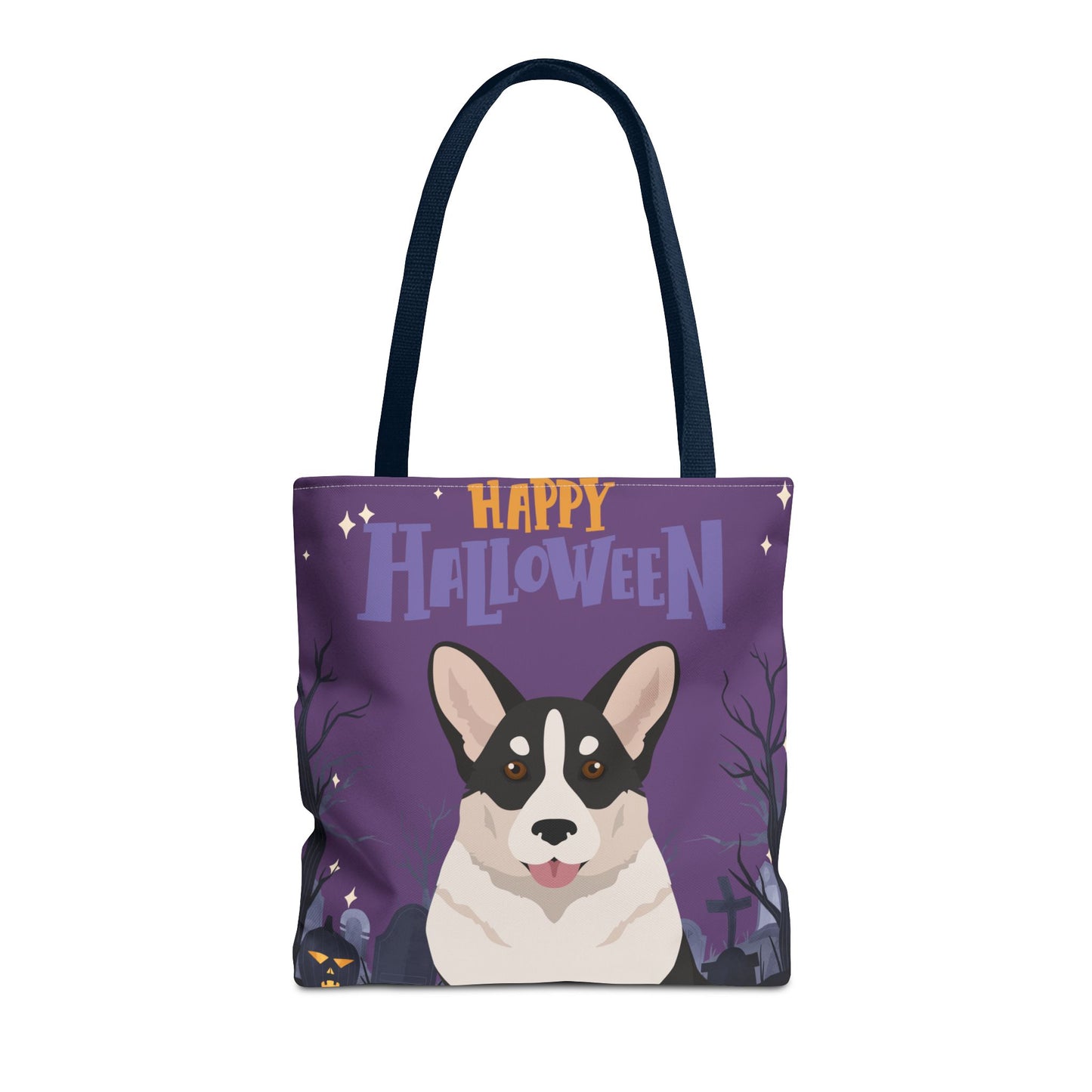 Cardigan Welsh Corgi Dog Happy Halloween Tote Bag 16x16