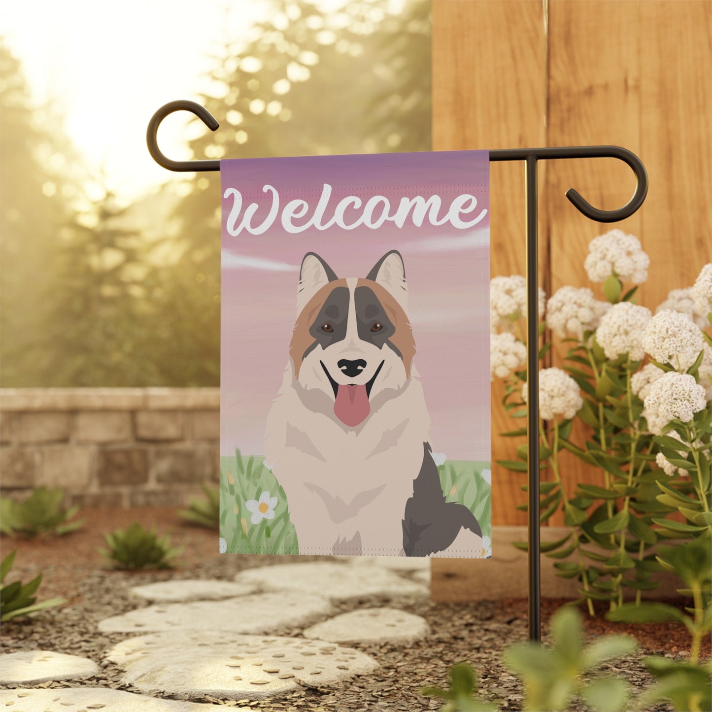 Thai Bangkaew Dog Dog Welcome Garden Flag