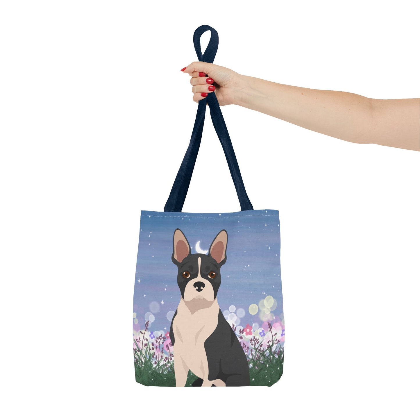 Boston Terrier Dog Tote Bag 13x13