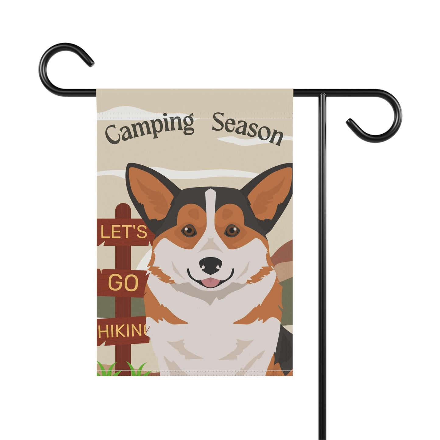 Pembroke Welsh Corgi Dog Camping Garden Flag