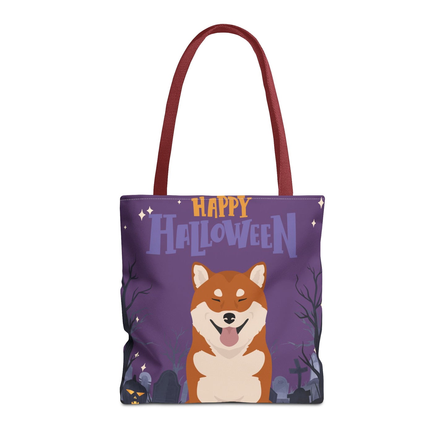 Shiba Inu Dog Happy Halloween Tote Bag 16x16