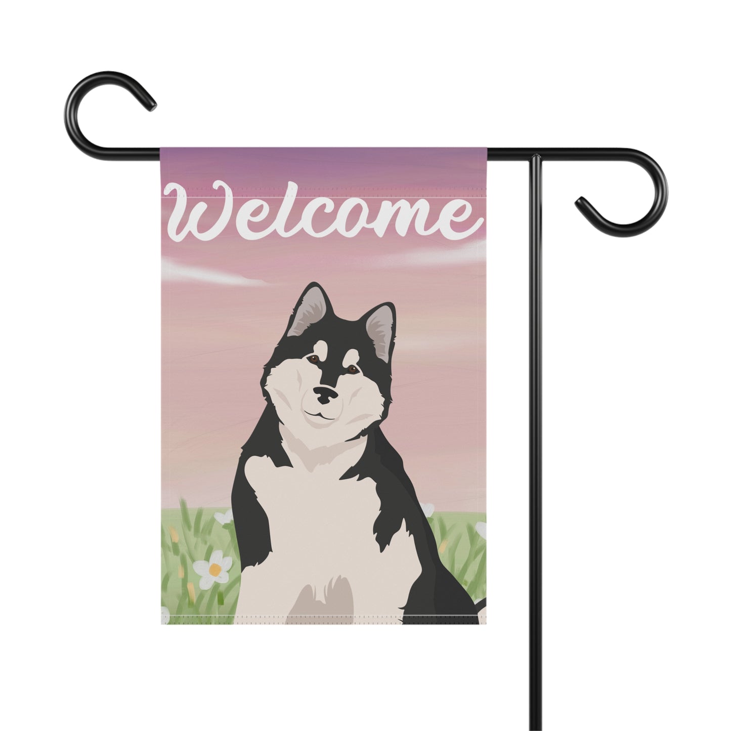 Alaska Malamute Dog Welcome Garden Flag
