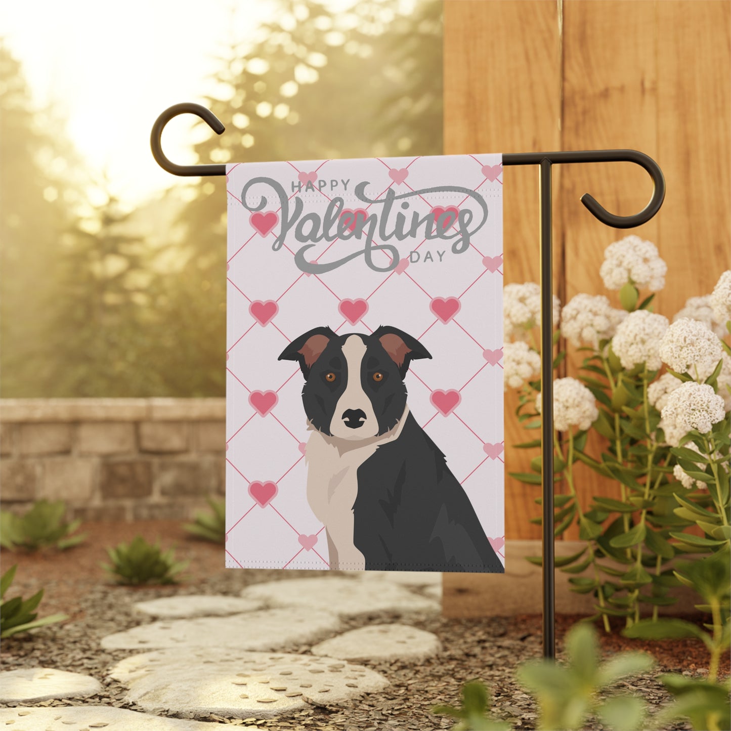 McNab Dog Valentines Day Garden Flag