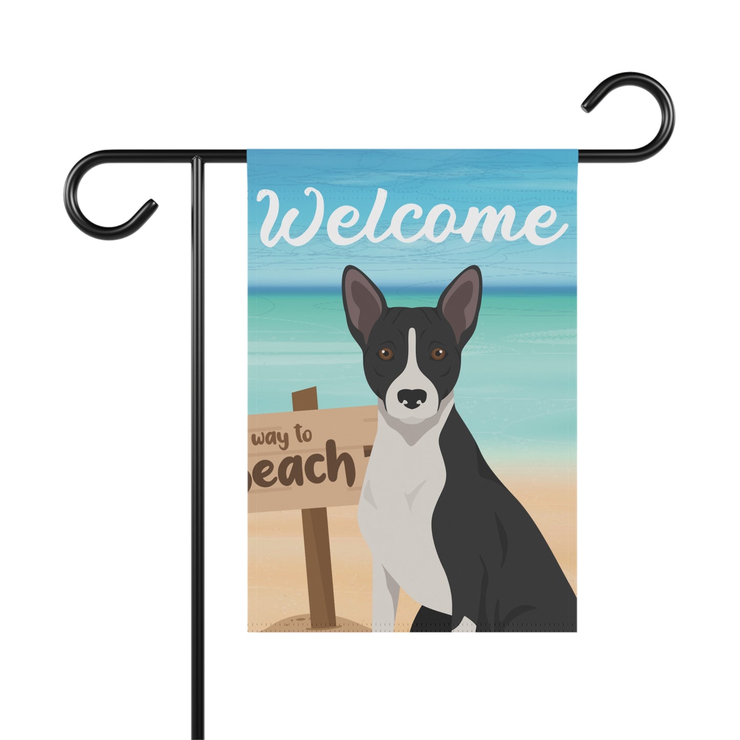 Basenji Dog Garden Flag