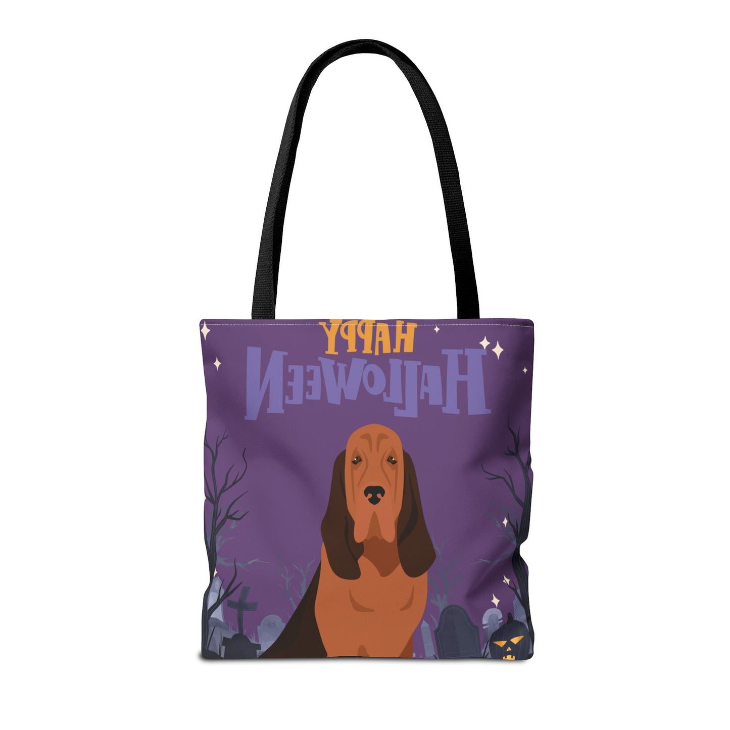 Bloodhound Dog Happy Halloween Tote Bag 16x16
