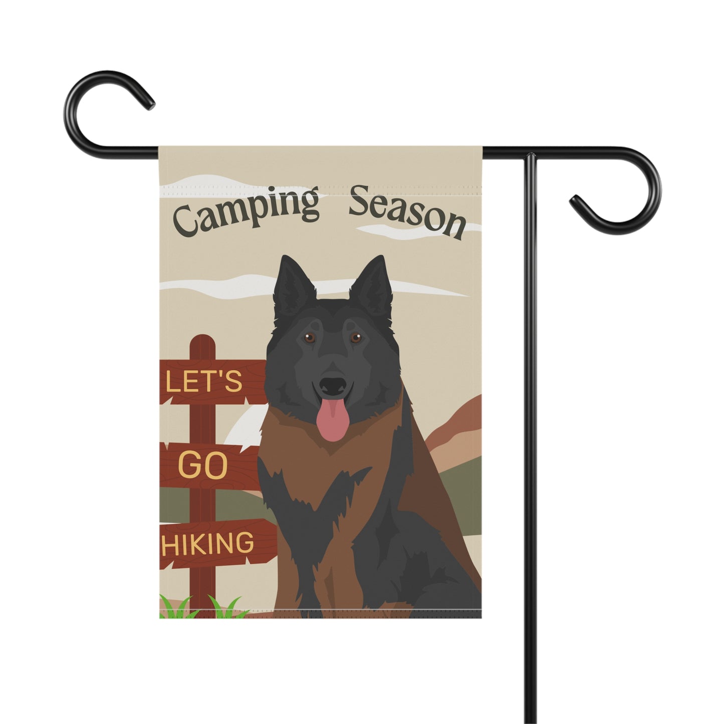 Belgian Tervuren Dog Camping Garden Flag
