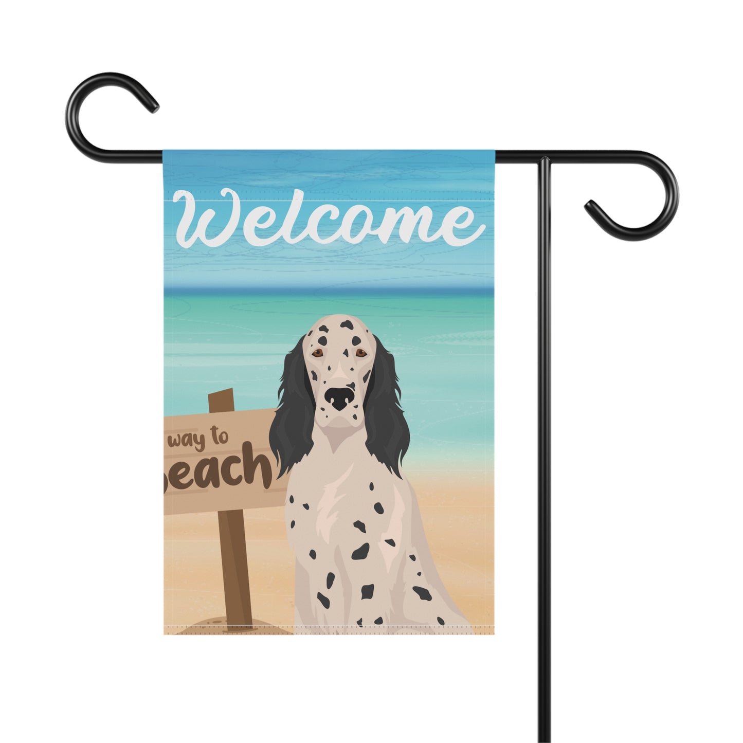 English Setter Dog Garden Flag