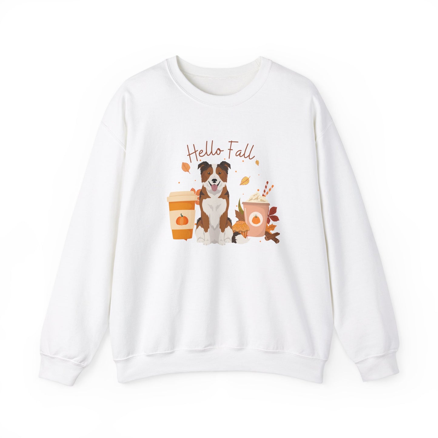 Border Collie Dog Fall Halloween Unisex Heavy Blend Crewneck Sweatshirt