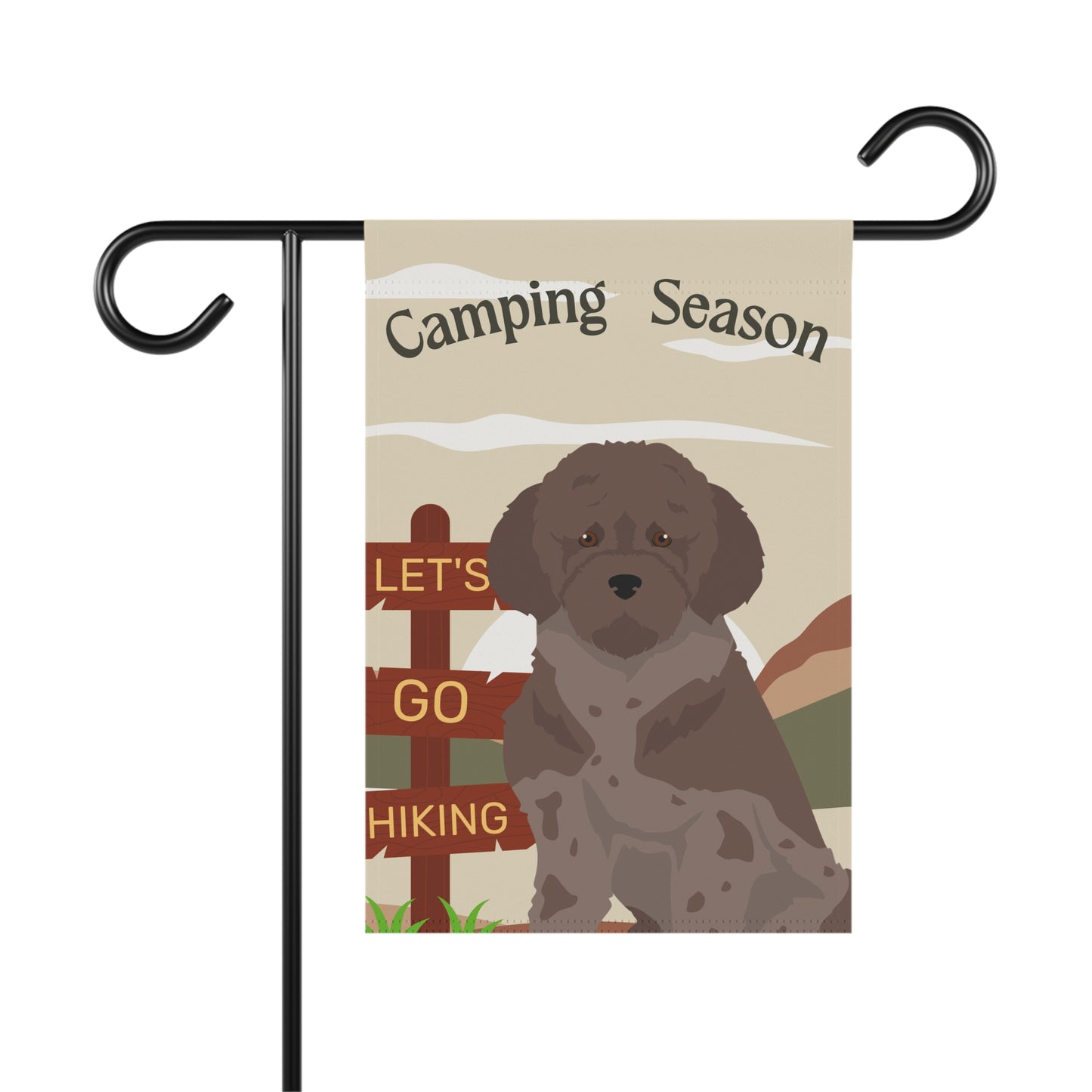Lagotto Gomagnolo Dog Camping Garden Flag