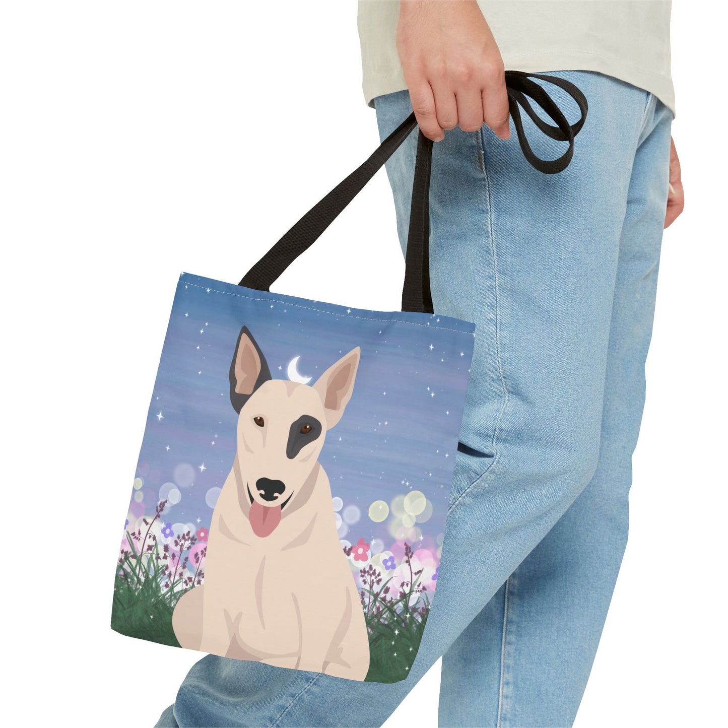 Bull Terrier Dog Tote Bag 13x13