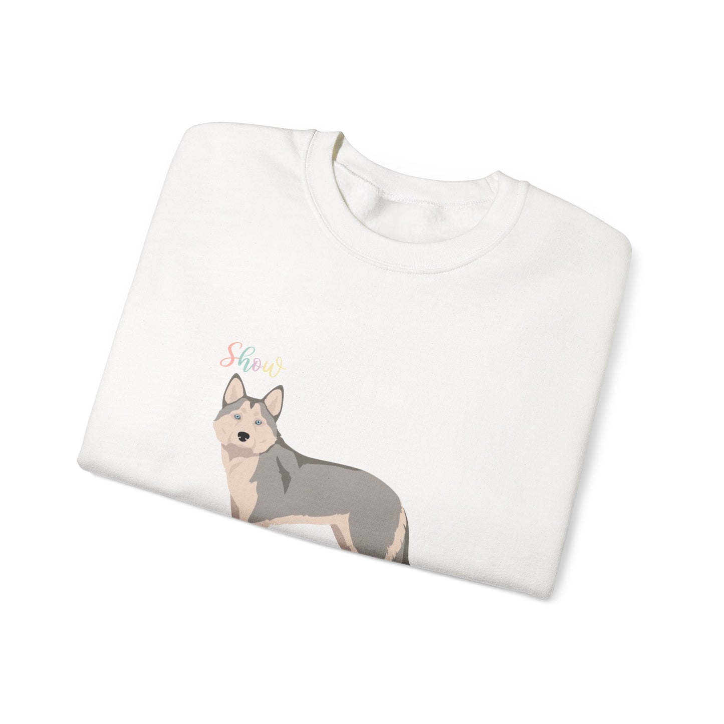 Alaskan Husky Dog Unisex Heavy Blend Crewneck Sweatshirt