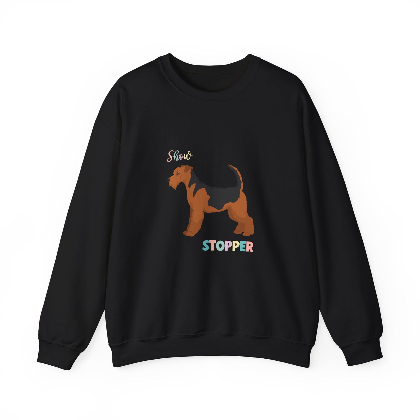 Airdale Terrier Dog Unisex Heavy Blend Crewneck Sweatshirt