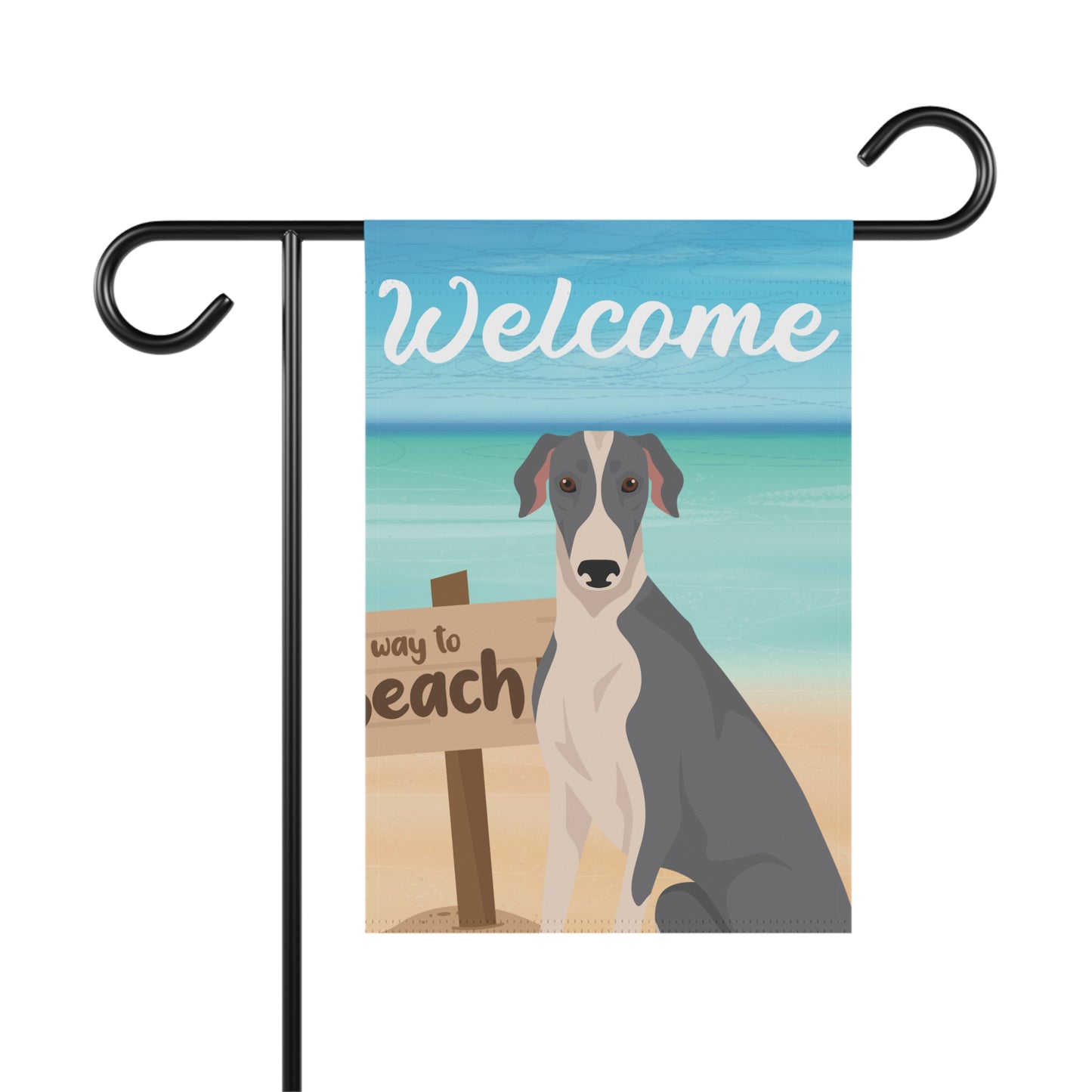 Greyhound Dog Garden Flag