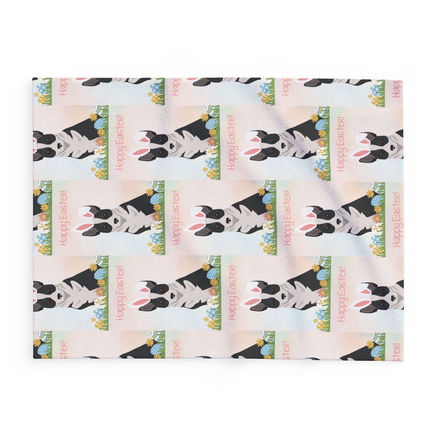 Cannan Dog Happy Easter Arctic Fleece Blanket - Cozy Decor for Spring Celebrations