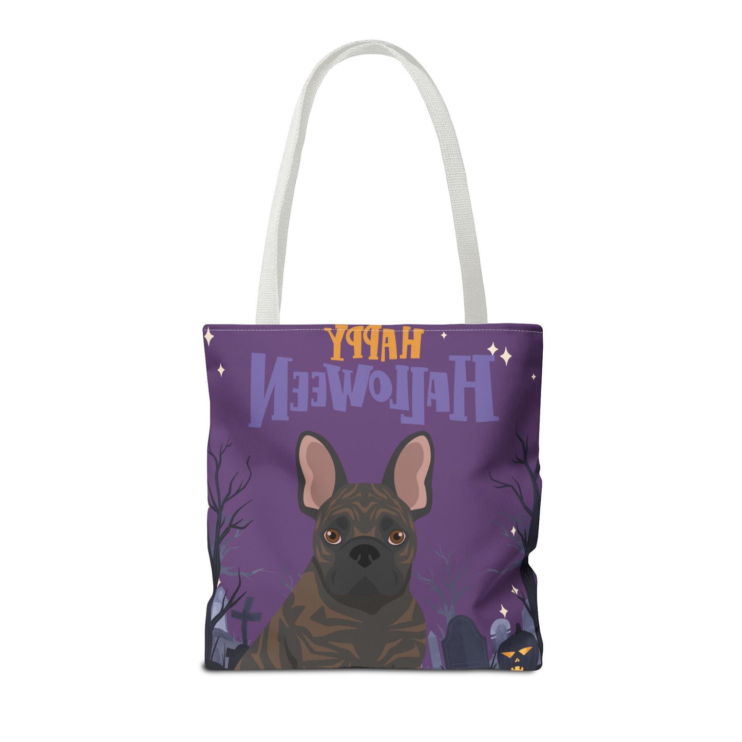 French Bulldog Dog Happy Halloween Tote Bag 16x16