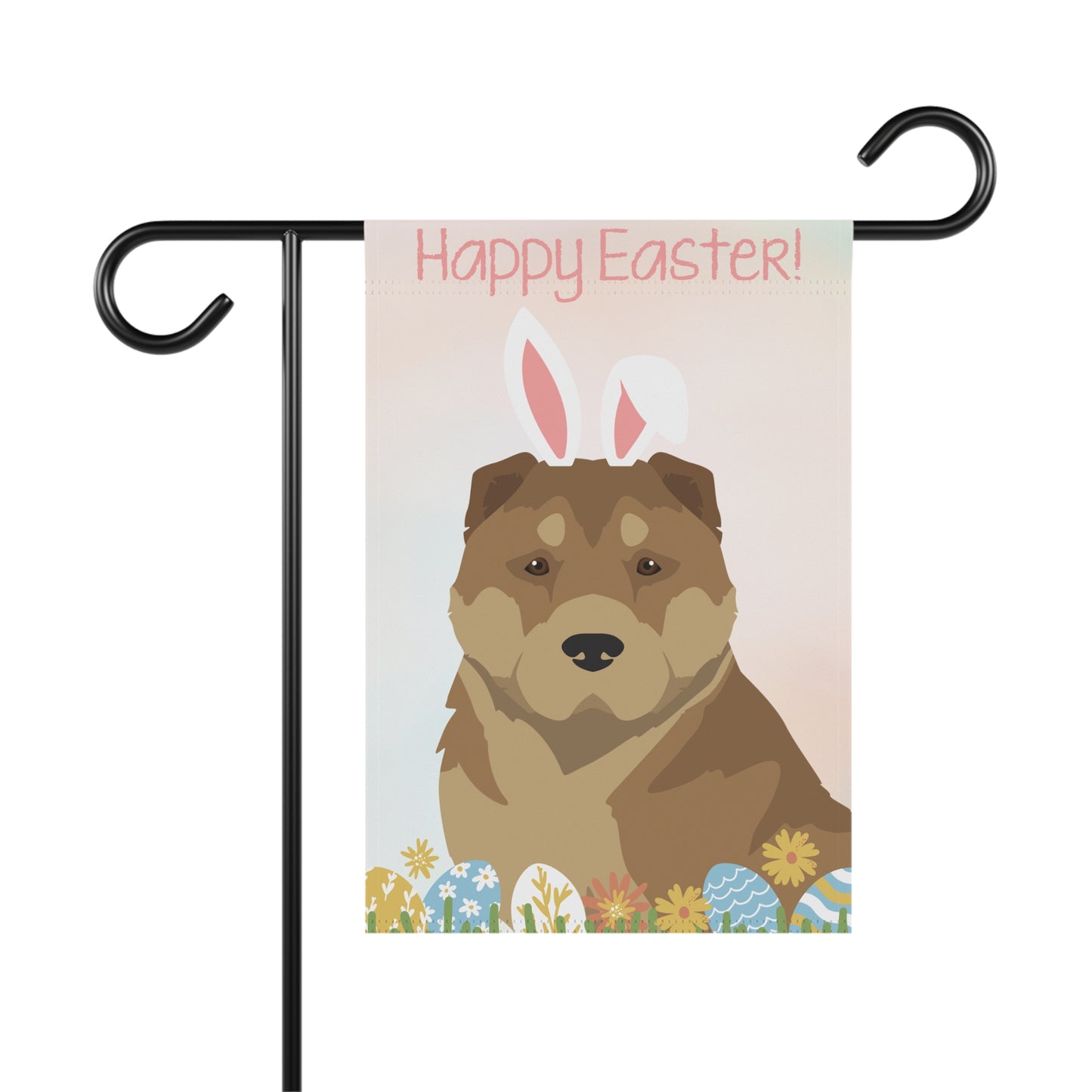 Armenian Gampr Dog Happy Easter Garden Flag