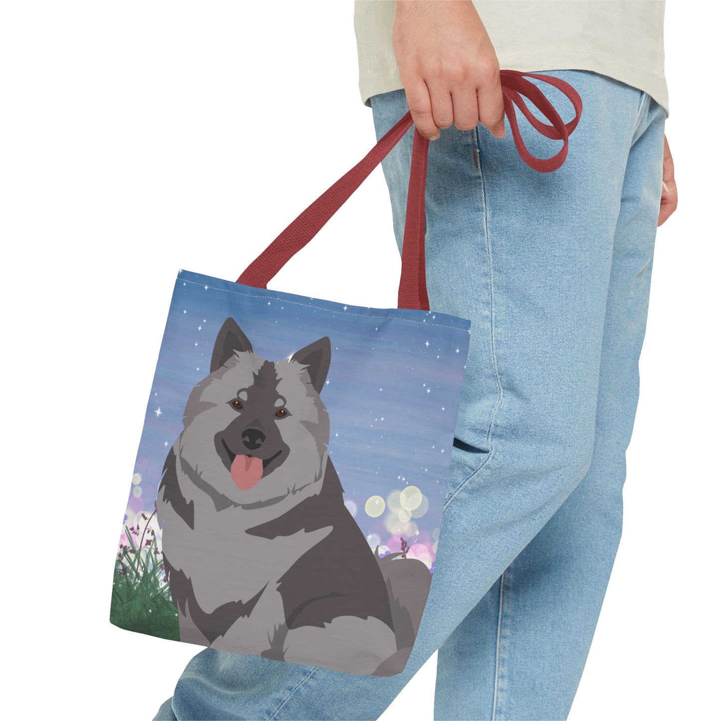 keeshond Dog Tote Bag 13x13