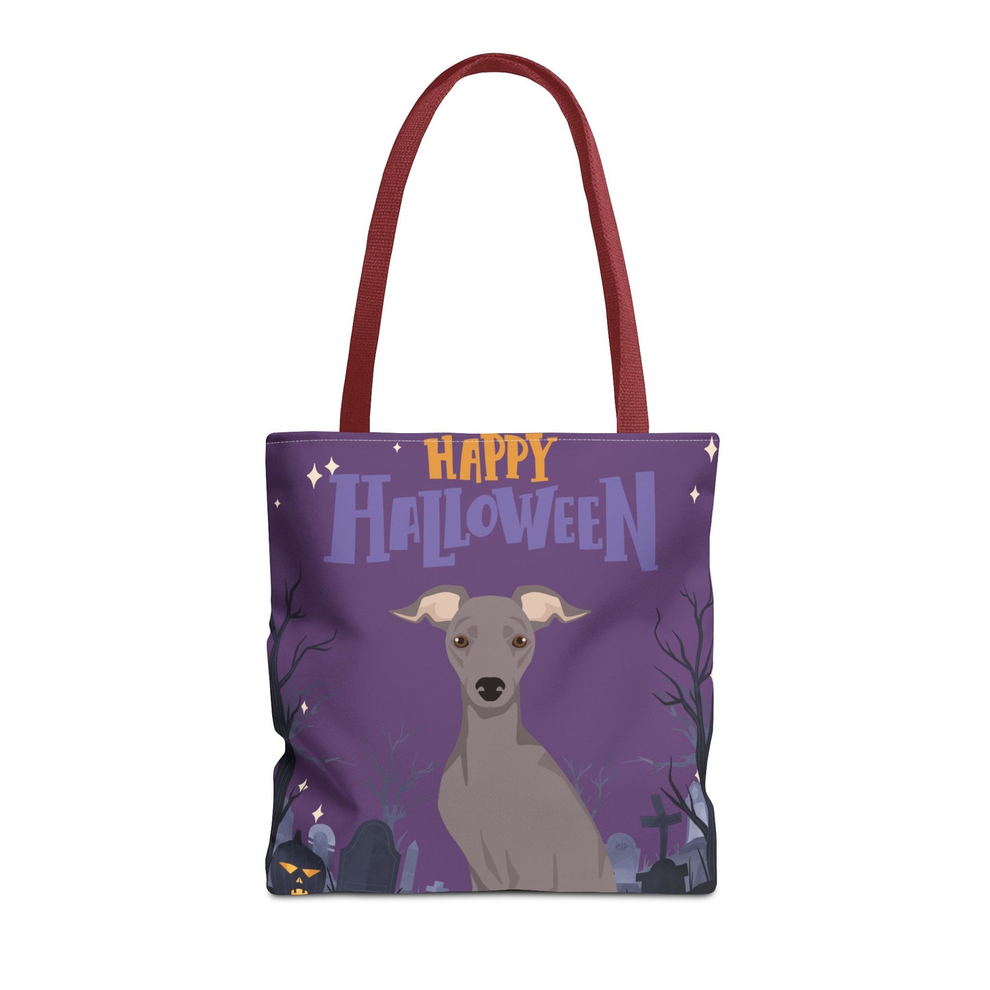 Italian Greyhound Dog Happy Halloween Tote Bag 16x16