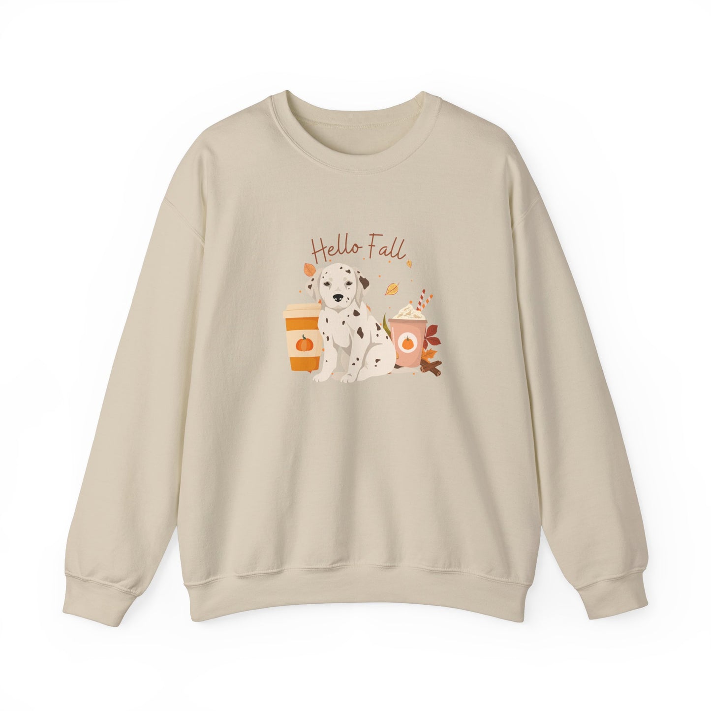 Dalmation Dog Fall Unisex Heavy Blend Crewneck Sweatshirt