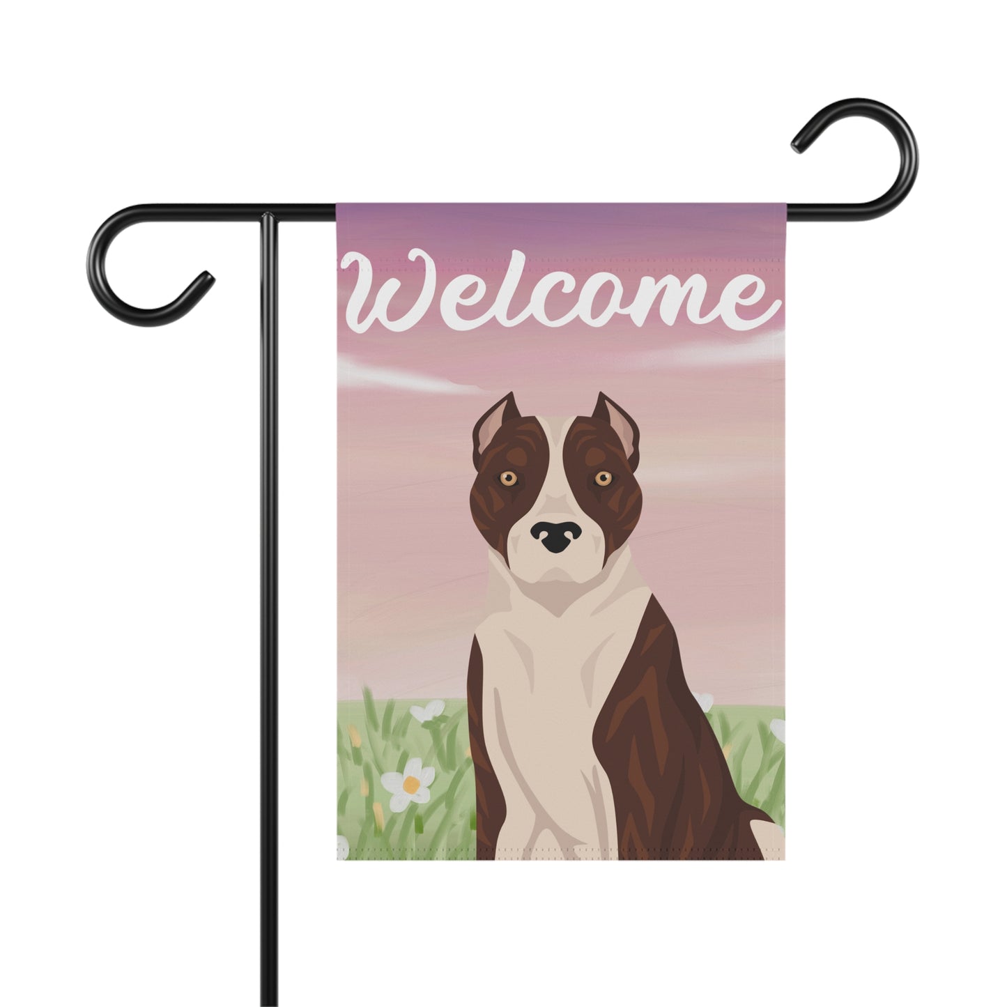 American Staffordshire Terrier Dog Welcome Garden Flag