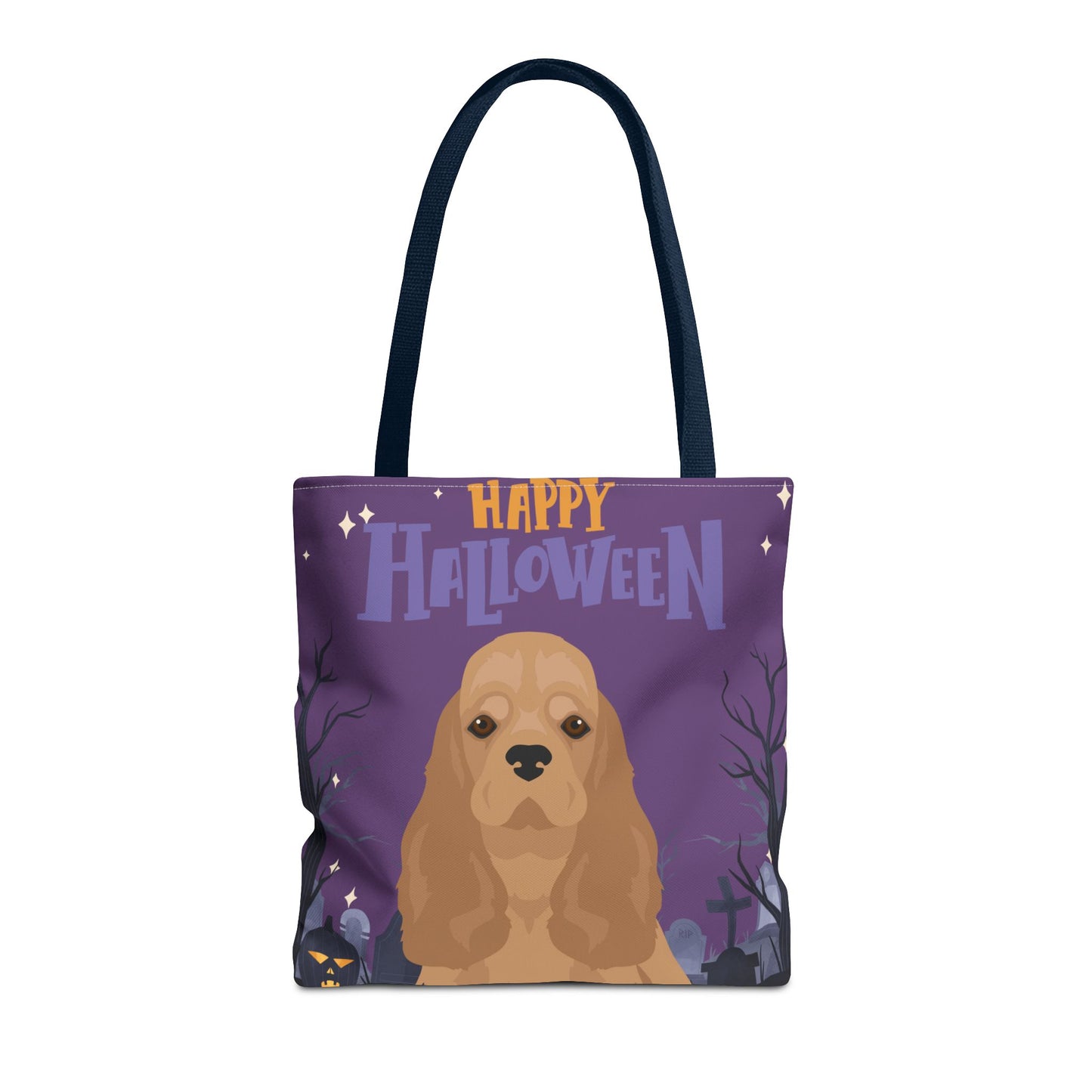 Cocker Spaniel Dog Happy Halloween Tote Bag 16x16