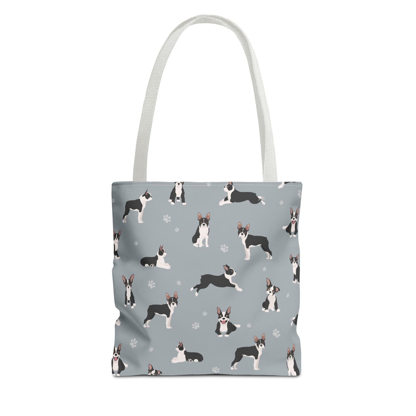 Boston Terrier Dog Tote Bag, Terrier Dog Mom Gift