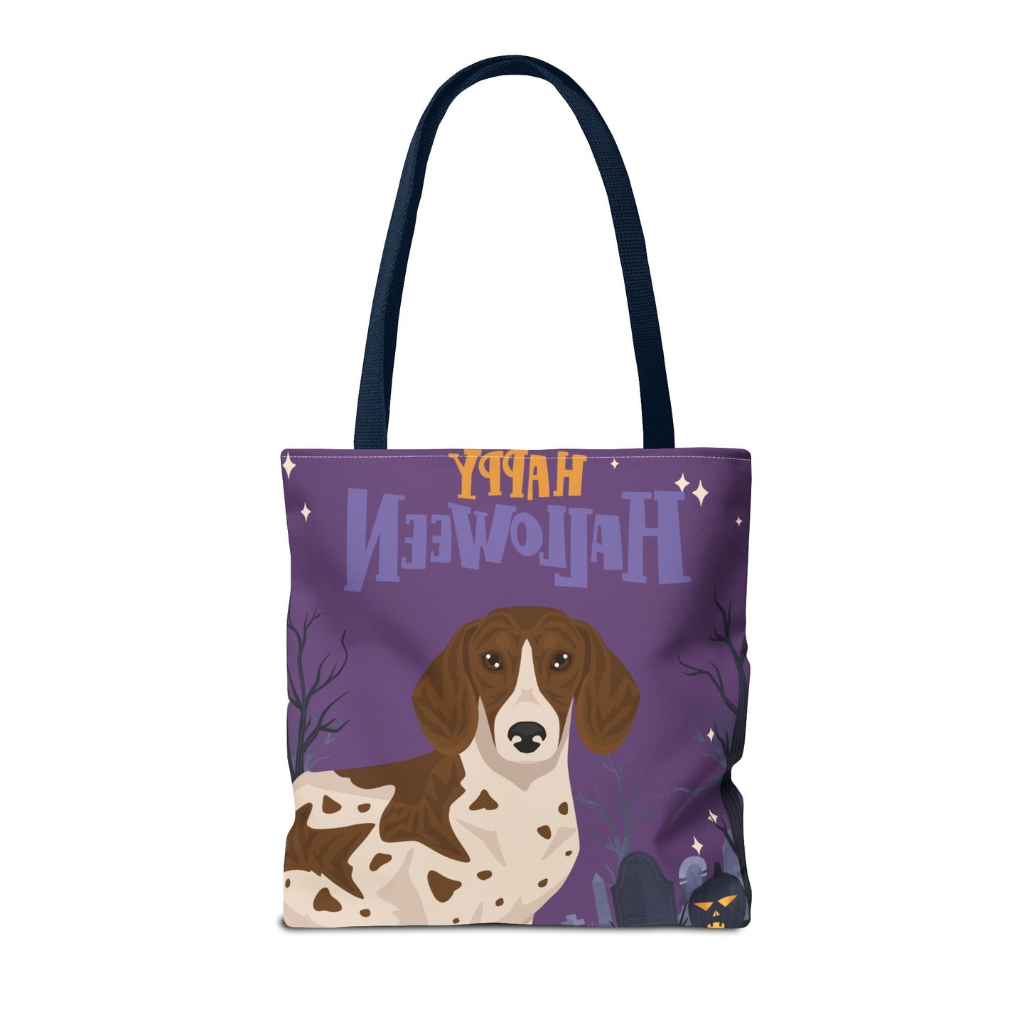 Dachshund Dog Happy Halloween Tote Bag 16x16